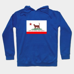 CAT lifornia flag Hoodie